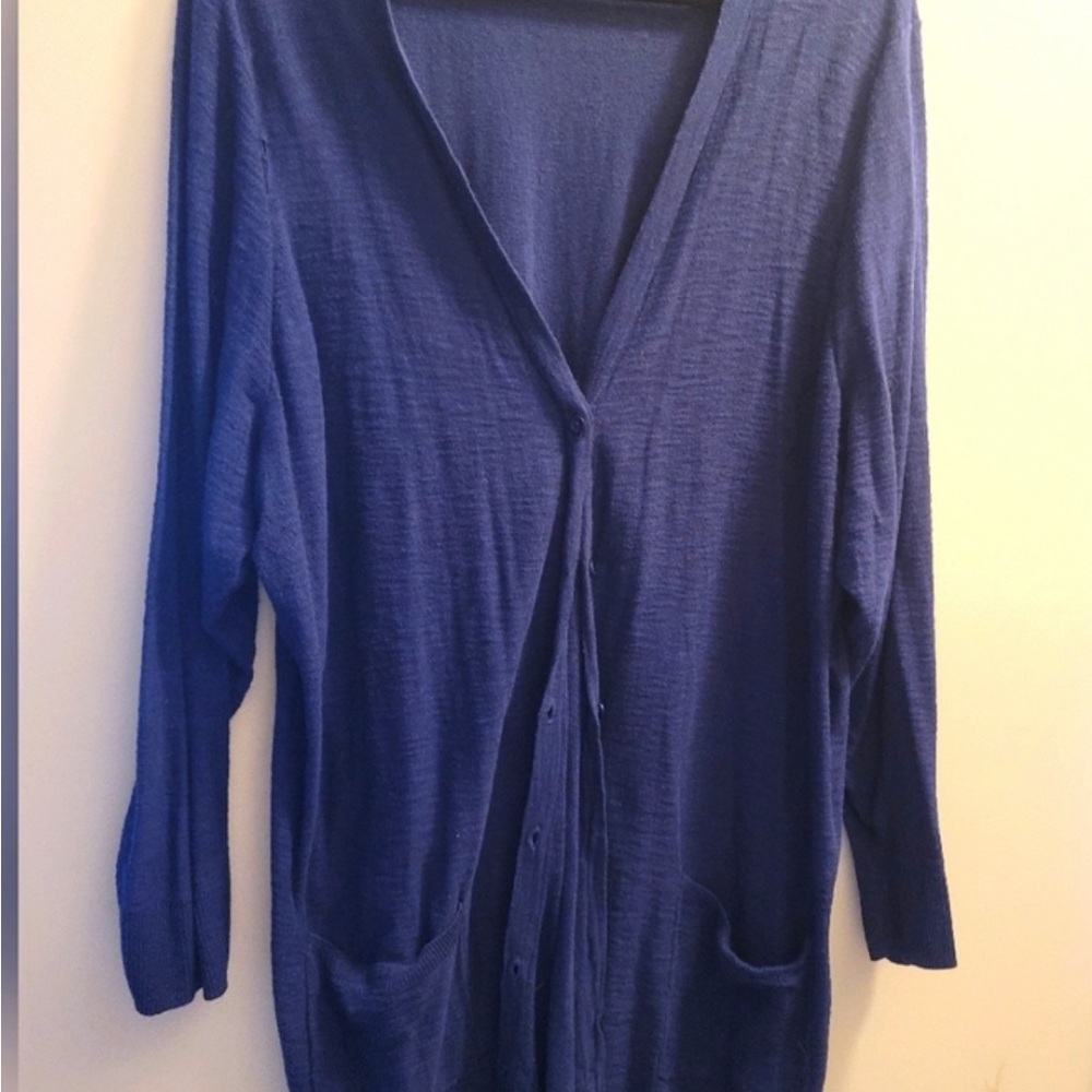 Torrid Longline Slub Knit Boyfriend Cardigan